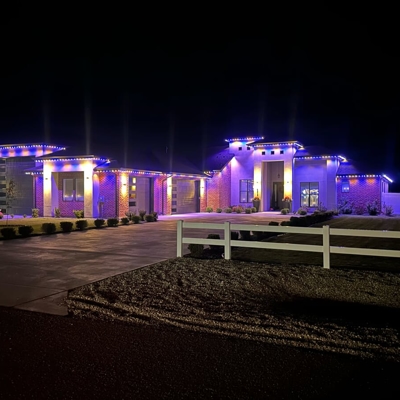 Permanent Holiday Lighting Photo